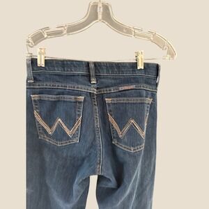 Wrangler Q-Baby Ultimate Riding Jeans Womens 3/4x34 Dark Wash Bootcut Western